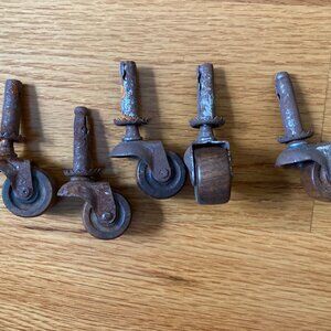 Vintage Wooden Casters/Wheels